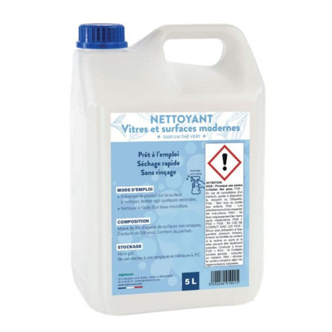 Nettoyant vitres et surfaces modernes - Bidon de 5 litres - 091001