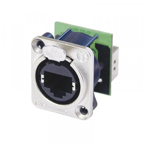 Ethercon - Châssis Métallique Avec Rj45 Standard Monté À L'Arrière - Neutrik