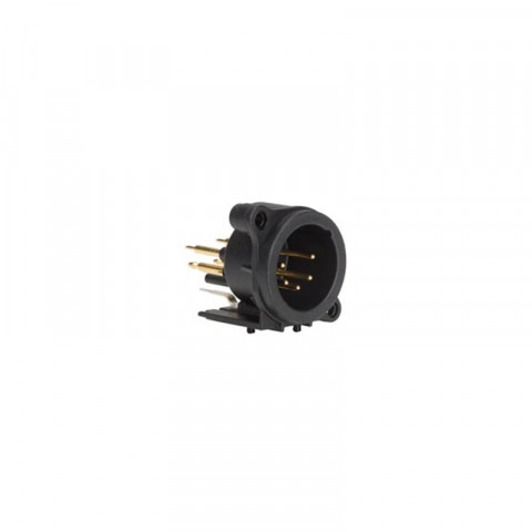 Xlr femelle montage connecteur 5-pin male, horizontal pcb mount - neutrik