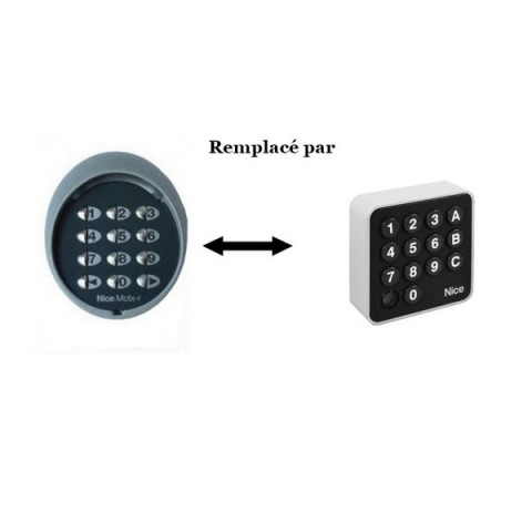 Digicodeur sans fil clavier à code radio compatible série flor 2 canaux NICE