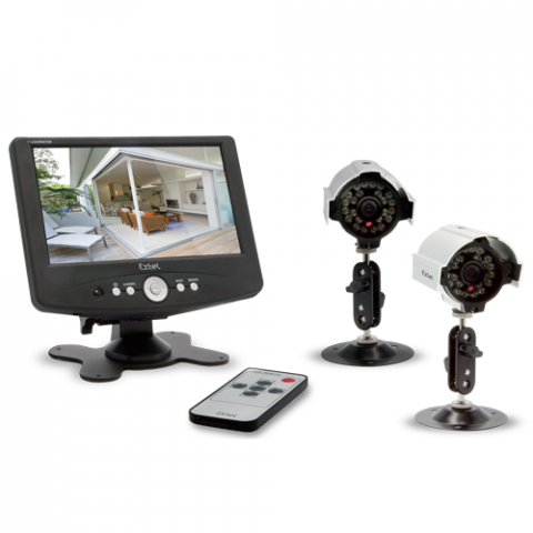 Kit vidéosurveillance EXTEL OFIL couleur 2 caméras extérieures IP64 59567705