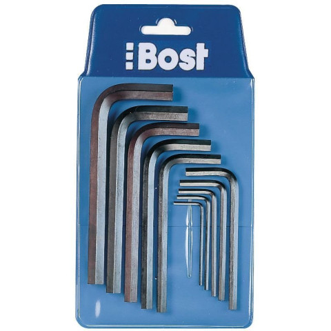 Jeu de clé BOST 6 pans en trousse - 1.5 - 2 - 2.5 - 3 - 4 - 5 - 6 mm - 866650