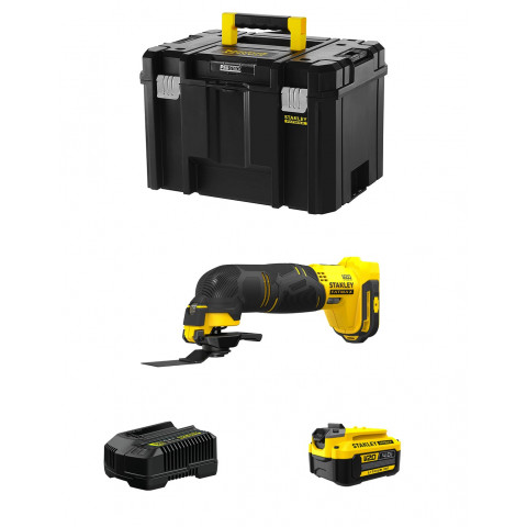 Outil multifonction stanley fatmax sfmce500m1t (1 x 4,0 ah chargeur tstak vi)