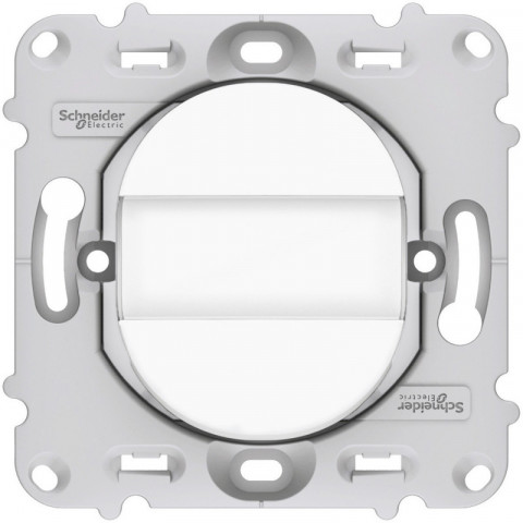 Ovalis - poussoir à fermeture - porte-étiquette - 10a - à griffes - avec plaque (s265266)