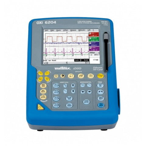 Oxi6204 oscilloscope numérique d’isolement 4x200mhz sd coul