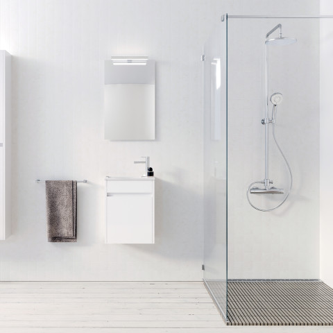 Meuble lave mains mini 40x50x22 cm - blanc Aurlane - LAV1005