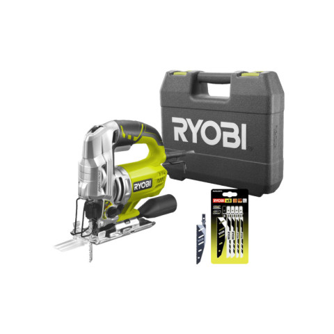 Pack ryobi scie sauteuse pendulaire rjs980-ka5 - 600w - 98mm - lame baïonnette bois - 10 tpi - rak01jsfc