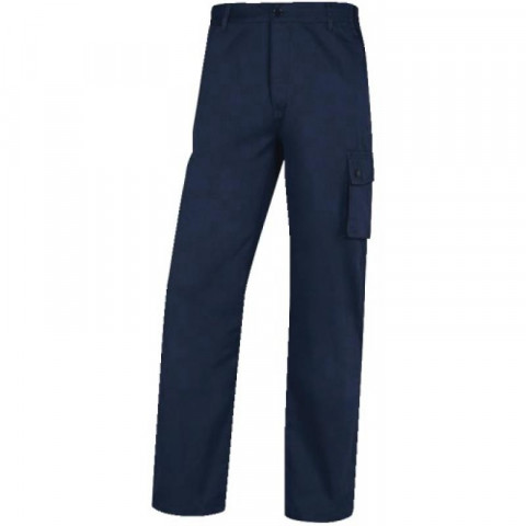 Pantalon 100% coton paliga coloris bleu foncé taille m