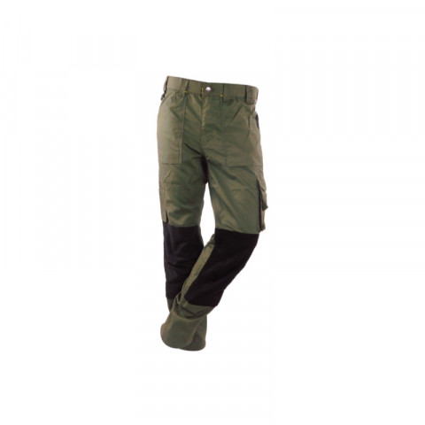 Pantalon de travail normé rica lewis - homme - taille 50 - multi poches - coupe droite - kaki - mobilon
