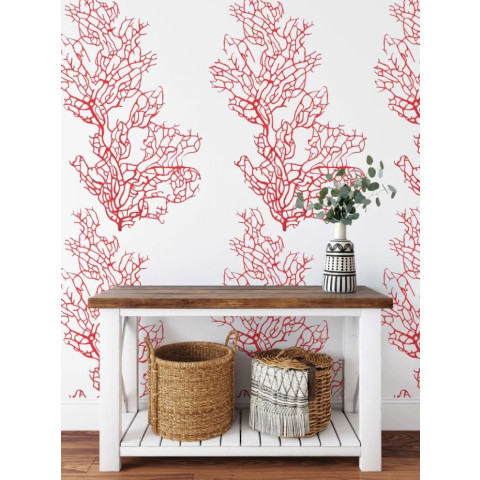 Papier peint corail rouge - CORALLO ROSSO++