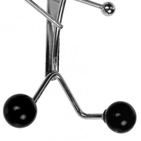 Patère de porte 3 boules rotatives