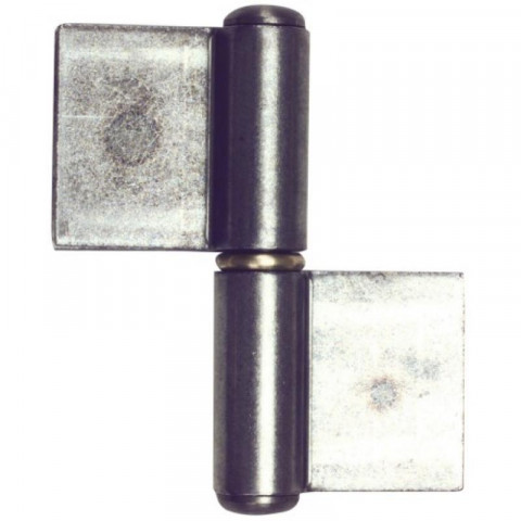 Paumelle de portail métallique nœud plat à lames déportée main droite