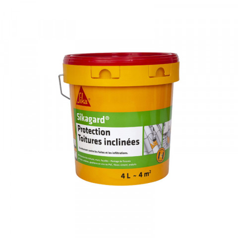 Peinture de protection sika sikagard protection toiture inclinée - transparent - 4l