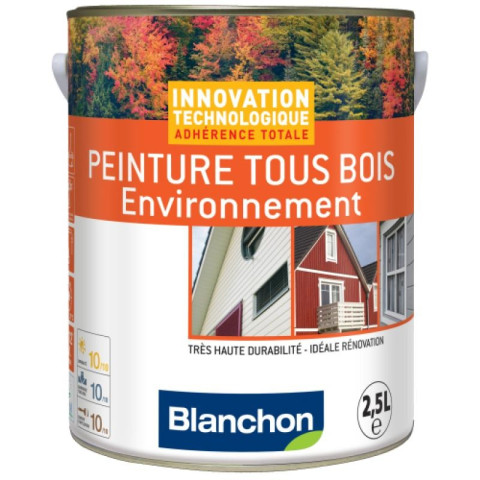 Peinture microporeuse hydrofuge tous bois environnement, gris anthracite 7016 1l