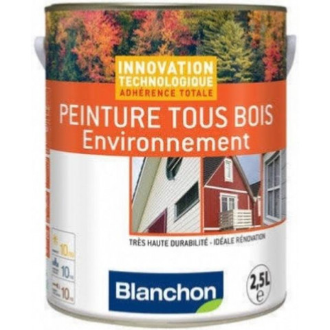 Blanchon peinture tous bois environnement 2,5l