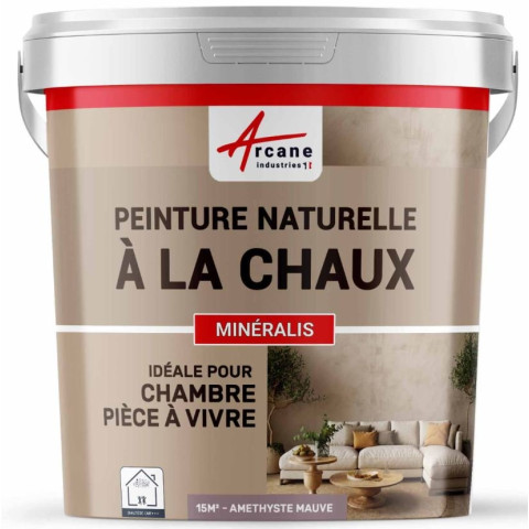 Peinture à la Chaux Naturelle Intérieure - MINERALIS - Couleur et surface au choix