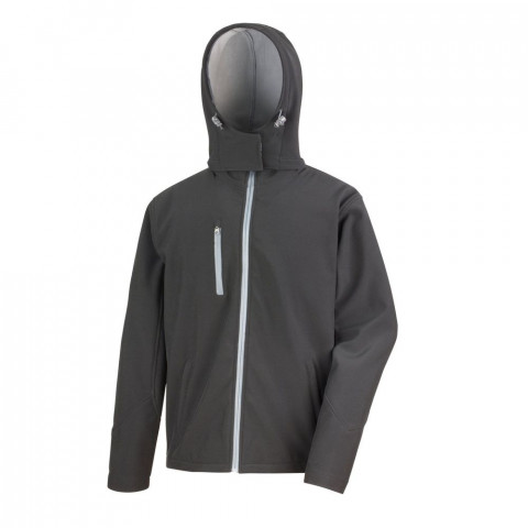 Veste softshell homme à capuche result - Coloris et taille au choix