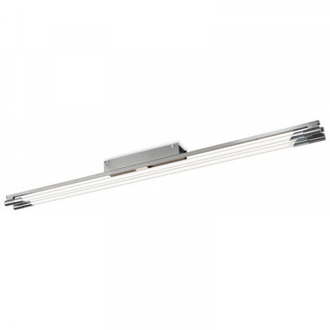 Plafonnier 2x54w casa, acier brossé