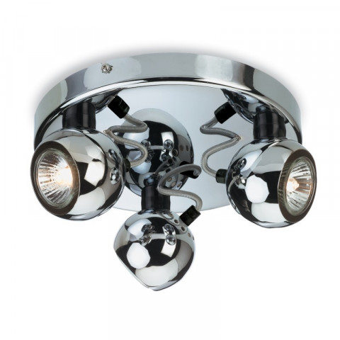 Plafonnier 3 ampoules magnetic, chrome