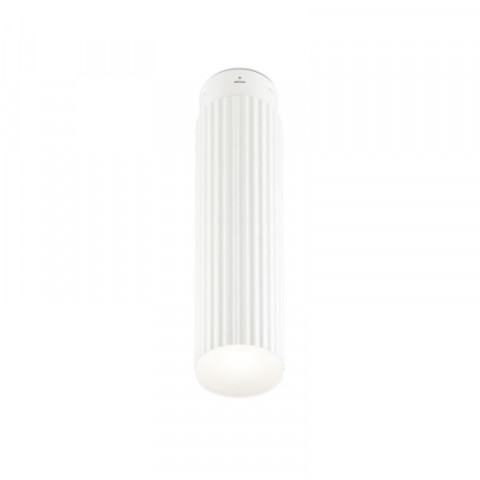 Plafonnier 3000k rigatto, aluminium blanc et ppma, 35 cm