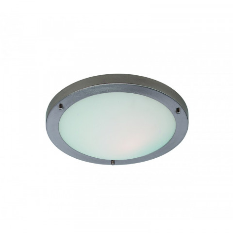 Plafonnier 60w rondo, acier brossé