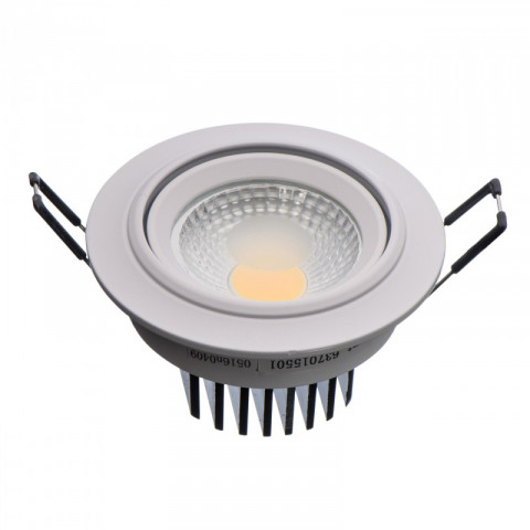 Plafonnier blanc techno 1 ampoule 6 cm