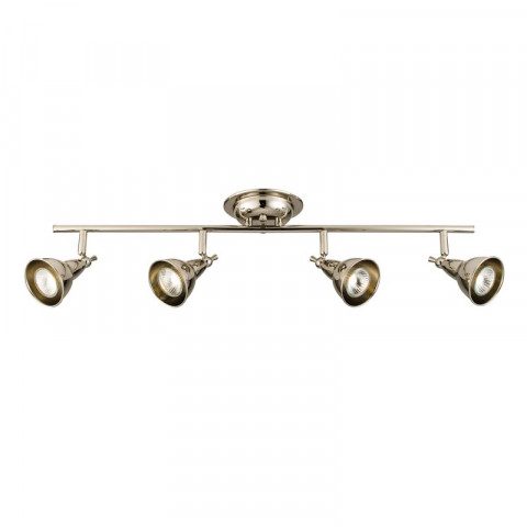 Plafonnier burbidge, nickel brillant, 4 ampoules
