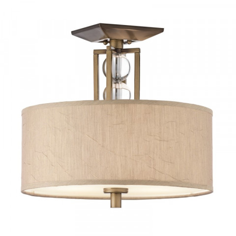 Plafonnier celestial, bronze et cristal