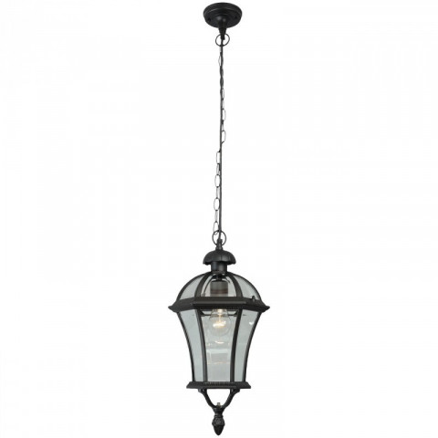 Plafonnier d'extérieur noir street 1 ampoule 110 cm