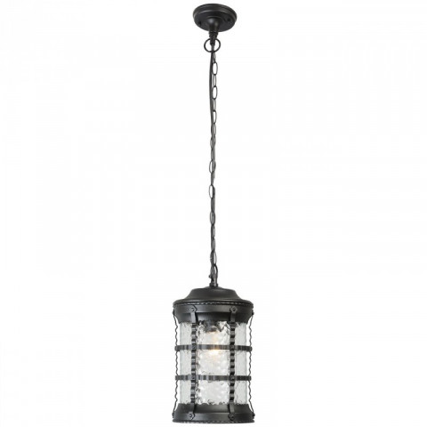 Plafonnier d'extérieur noir street 1 ampoule 95 cm