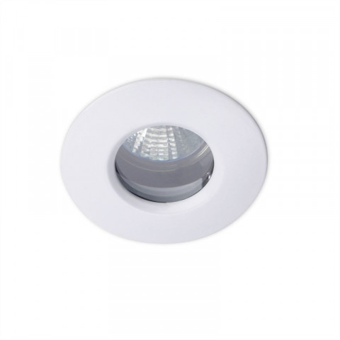 Plafonnier encastrable split, aluminium et verre, blanc