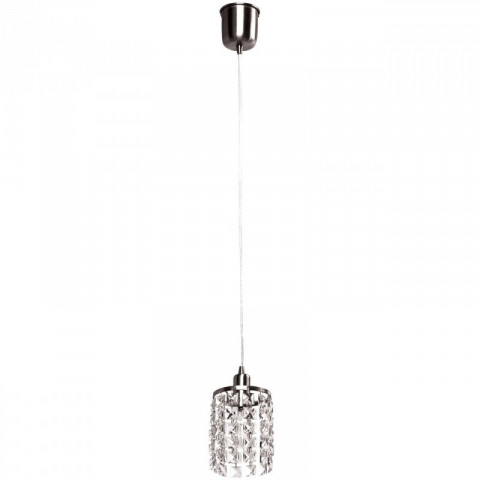 Plafonnier gris crystal 1 ampoule 85 cm