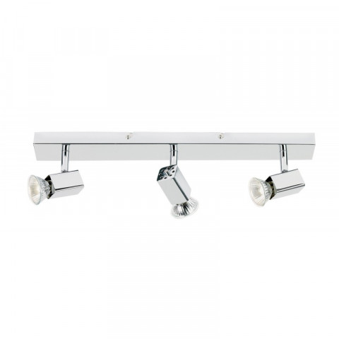 Plafonnier grove, chrome, 3 ampoules