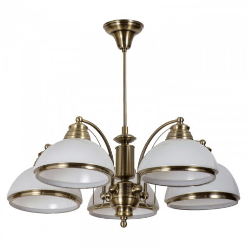 Plafonnier laiton classic 5 ampoules 57 cm