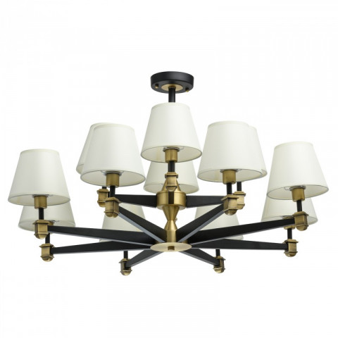 Plafonnier laiton neoclassic 12 ampoules 49 cm