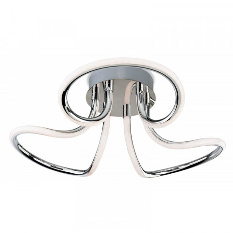 Plafonnier led gemini, chrome