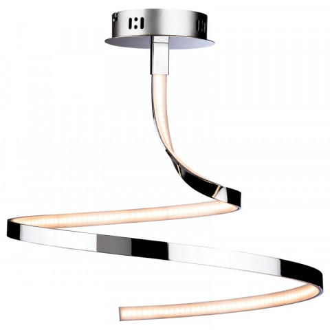 Plafonnier led wave, chrome