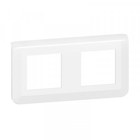 Plaque de finition horizontale mosaic pour 2x2 modules blanc (078804l)