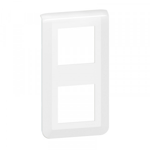 Plaque de finition verticale mosaic pour 2x2 modules blanc (078822l)