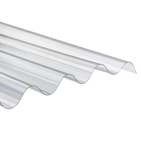 Plaque ondulée transparente polycarbonate 1,58 x 1,10 m grandes ondes 177/51 ONDUCLAIR PC (x20)