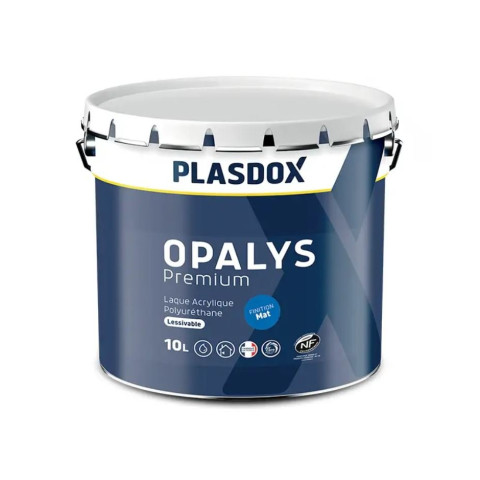 Opalys premium mat blanc calibre 10l Plasdox