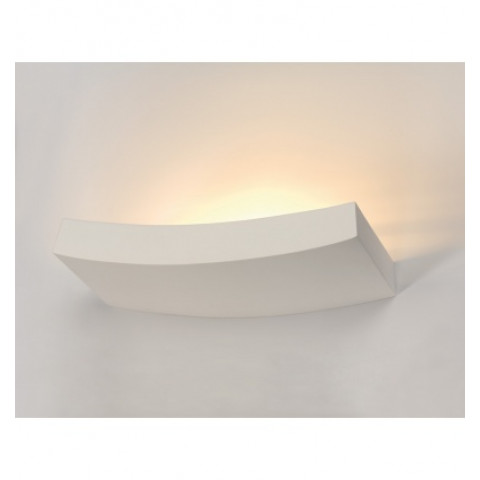 Plastra 102 curve, applique, plâtre blanc, r7s 78mm, max. 100w