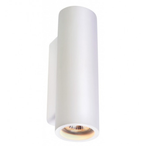 Plastra tube rond, applique, plâtre blanc, gu10