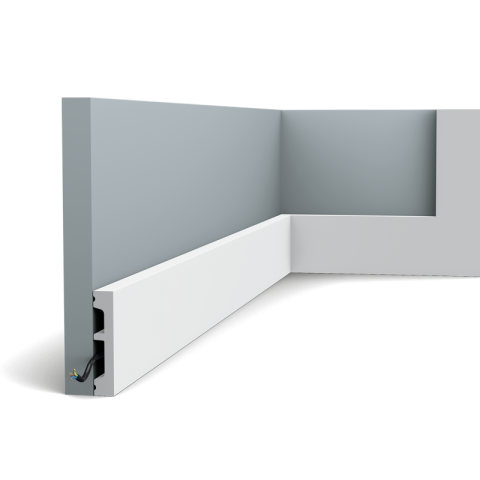 Plinthe multifonctionnelle dx157-2300 - l 230 x h 6,6 x l 1,3 cm - orac decor