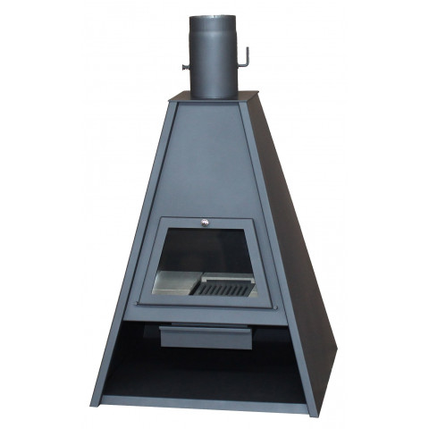 Poele a bois delta 16.0kw h100xl72xp68