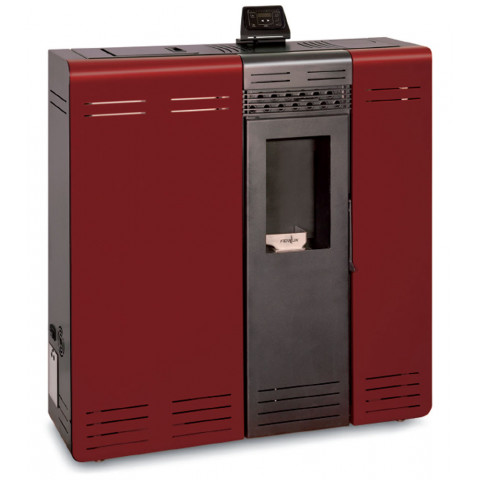Poêle à granulés compact de couloir génesis 6kw rouge impérial