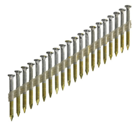 Pointes d'ancrage en bande papier - 20° - 4x40 mm - Annelées Galvanisées - Boite de 1000 - ARCA - SPB4R40G