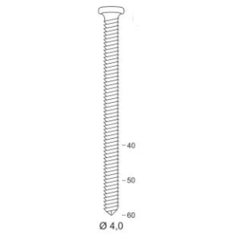 Pointes d’ancrage SCRAIL® - Pack 34° 40x50 annelées Inox A4 - 34400509