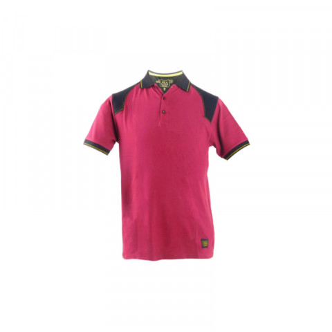 Polo renforcé rica lewis - homme - taille s - stretch - bordeaux - workpol