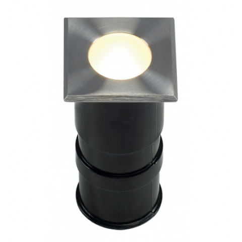 Power trail-lite carré, inox 316, 1w led 3000k, ip67